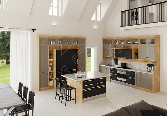 Дизайн классических угловых кухонь